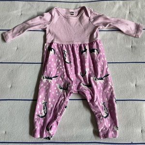 Tea Collection mixed print 3-6 month romper